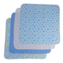 Blue Four Pack Receiving Blanket