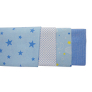 Blue Four Pack Receiving Blanket
