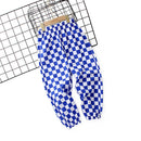 Baby Boy Checkerboard Pattern Summer Loose Pants